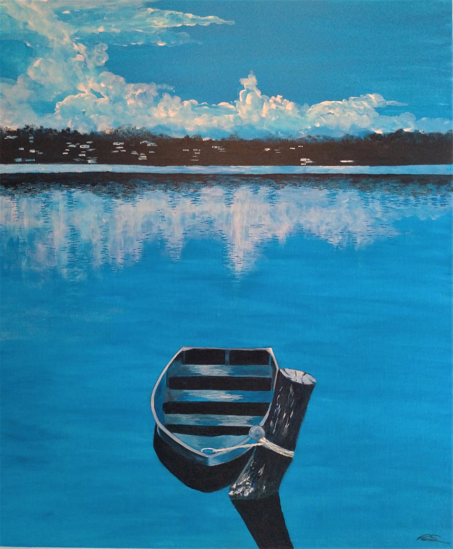 Bathed In Blue Original Artwork
