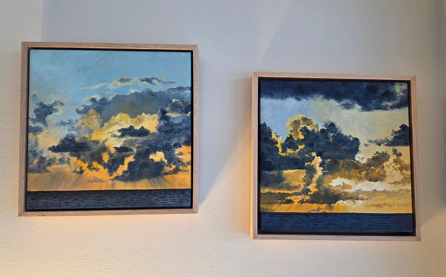 Sunset Show Off | Original Artwork depicting dramatic clouds and golden sunlight breaking through.