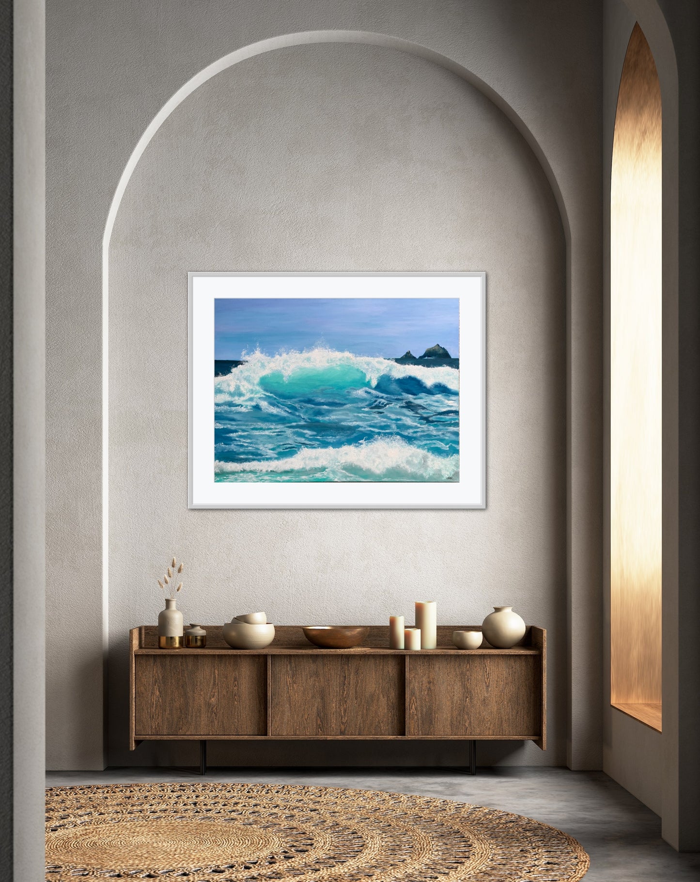 Awesome Wave Original Artwork — oil on stretched canvas 102x76cm seascape