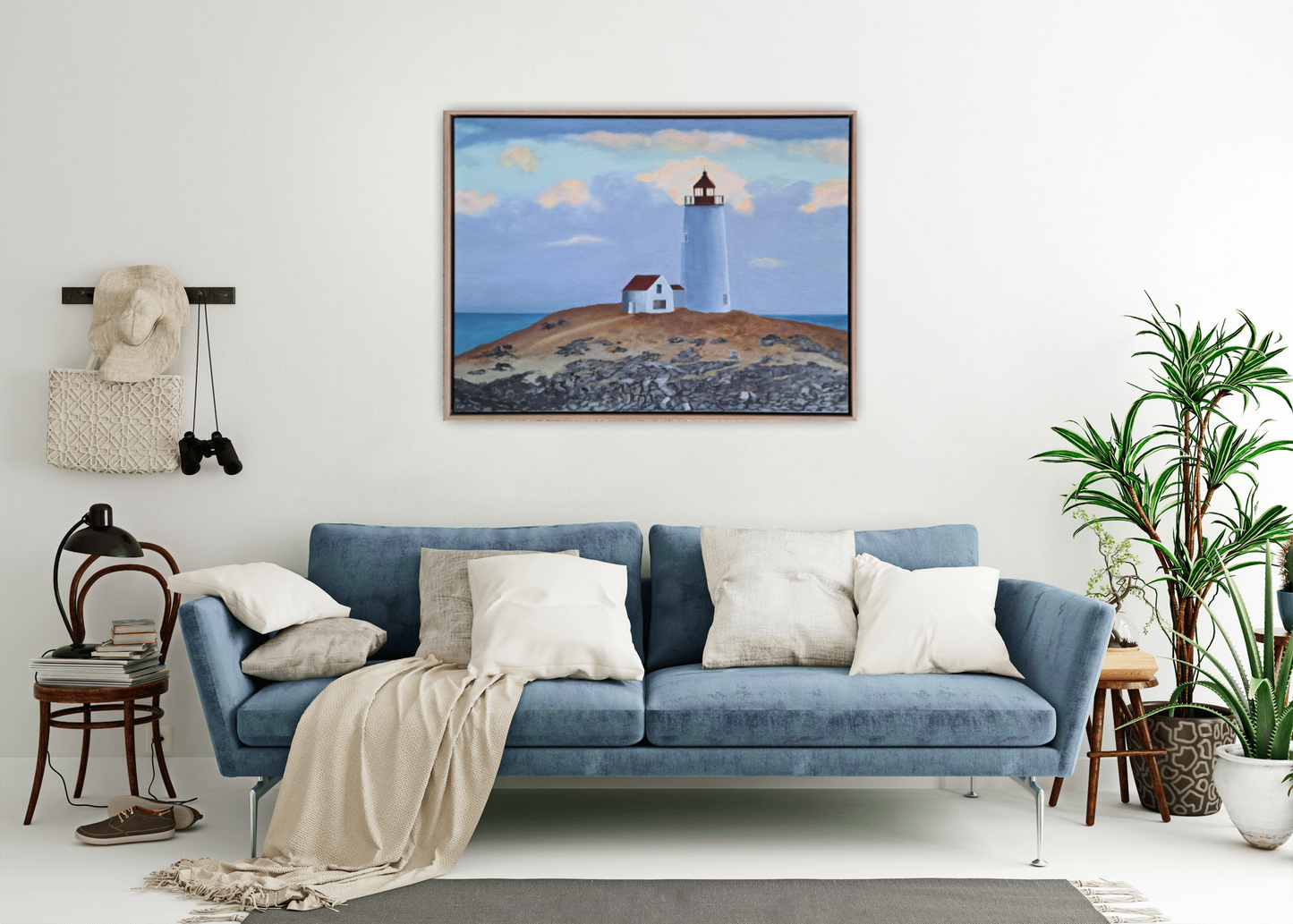 Storm Breaking Original Artwork – Lighthouse Seascape