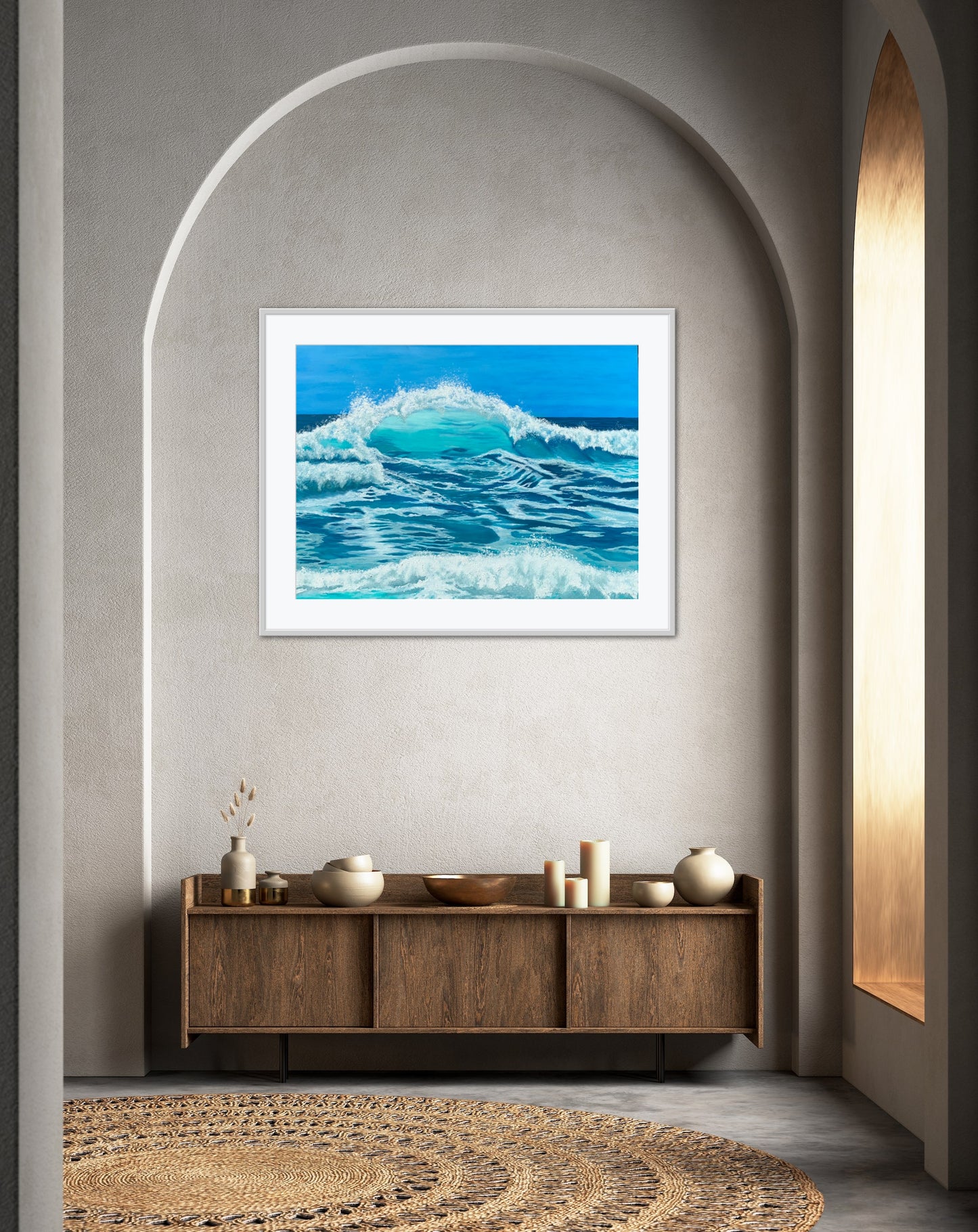 Wave Wonder Original Artwork — oil on stretched canvas 102x76cm seascape