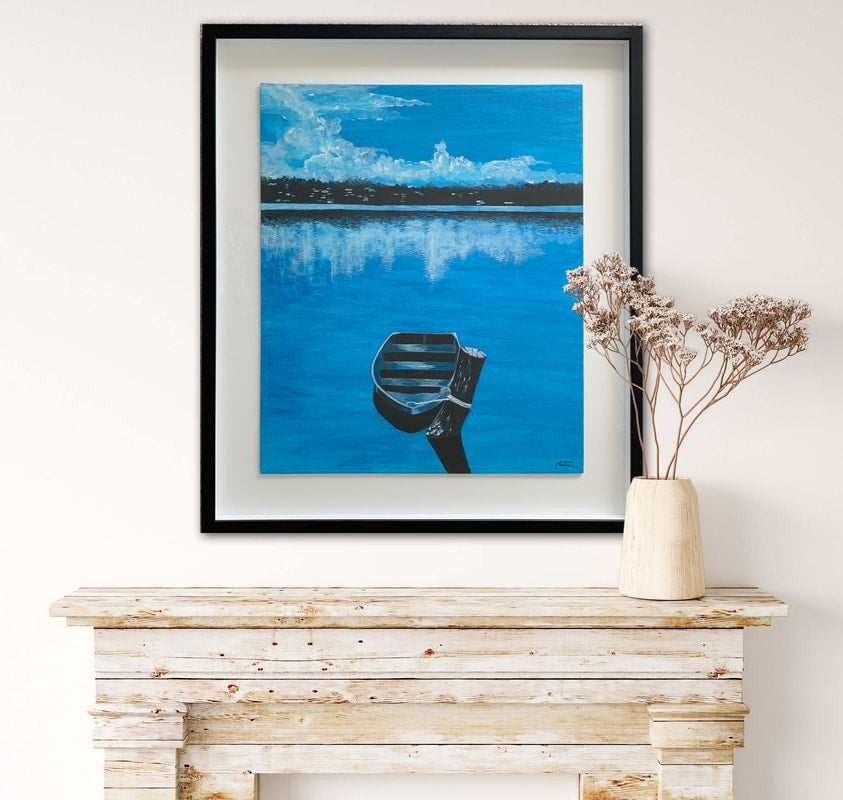 Bathed In Blue Original Artwork