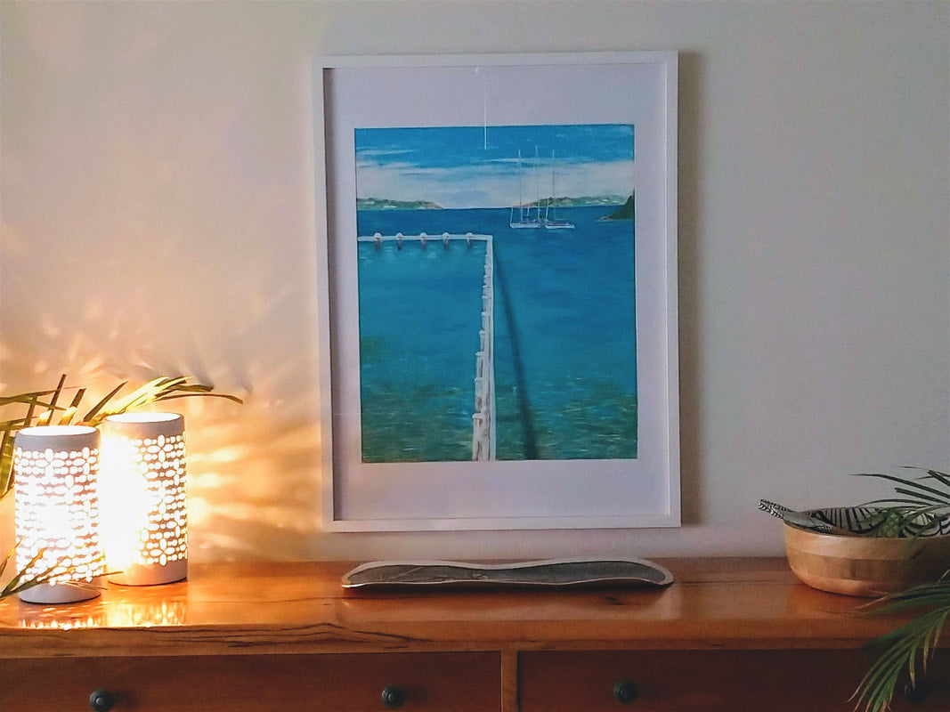Acrylic on Canvas Board 65cm x 85cm Framed