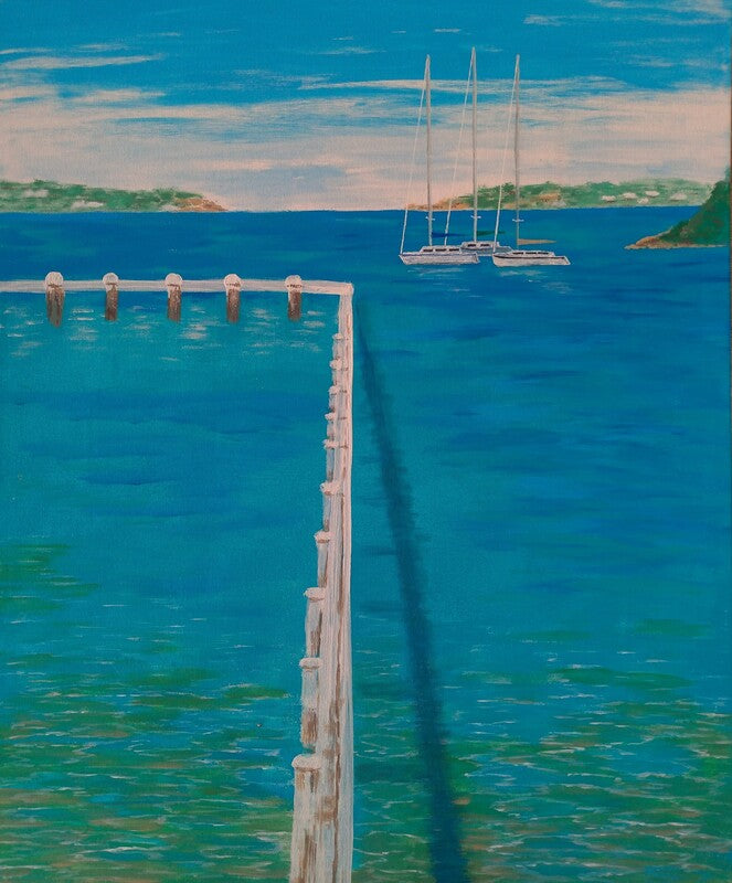 Acrylic on Canvas Board 65cm x 85cm Framed
