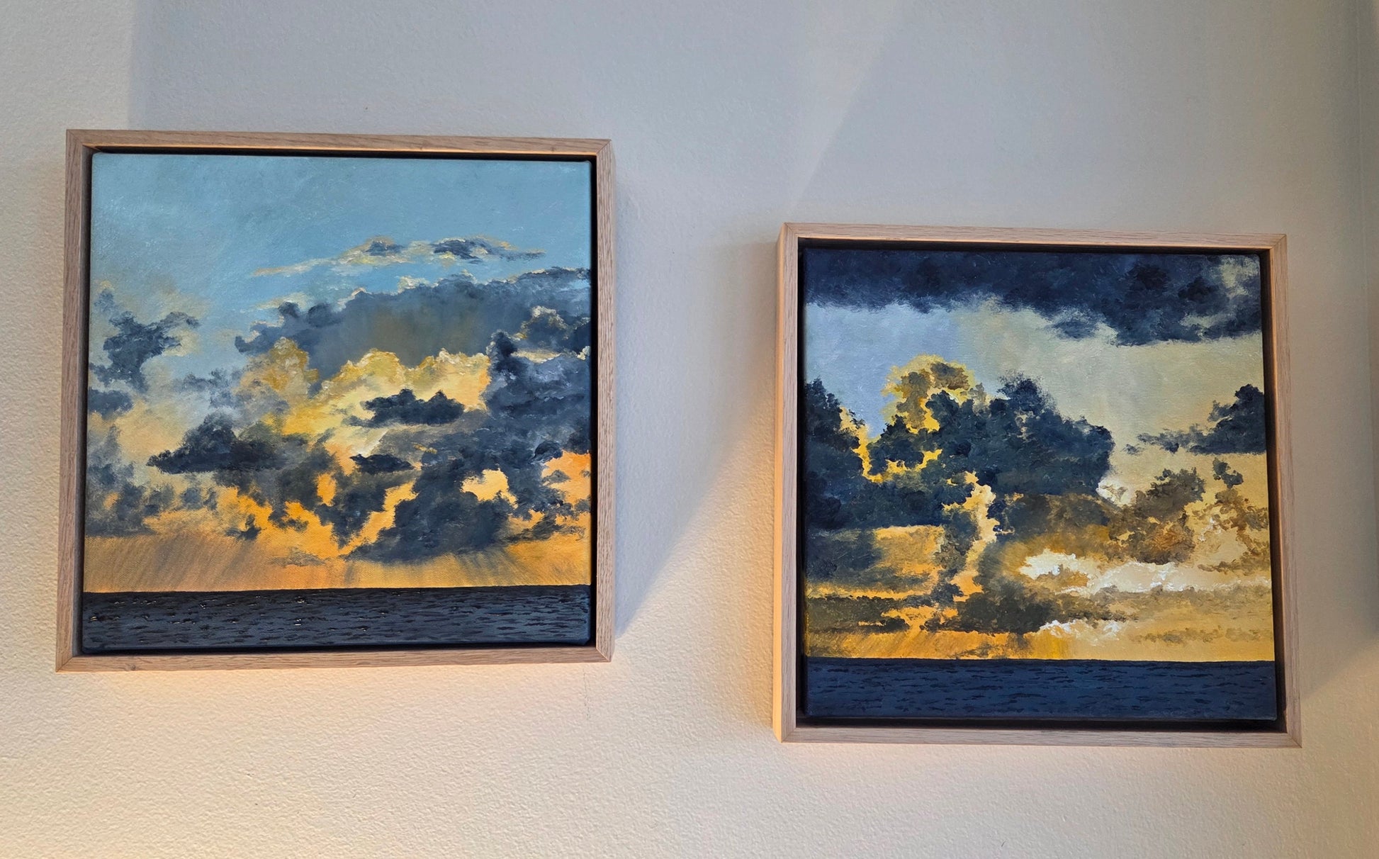 Sunset Show Off | Original Artwork depicting dramatic clouds and golden sunlight breaking through.