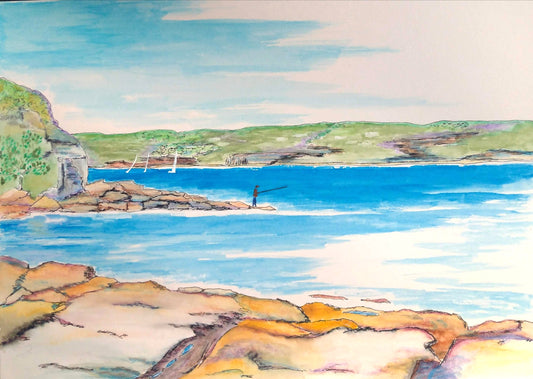 Fishing at Grotto Point